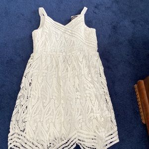 White Mesh dress